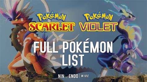 pokemon scarlet pokedex|Guide – All Pokémon in Pokémon Scarlet and Violet